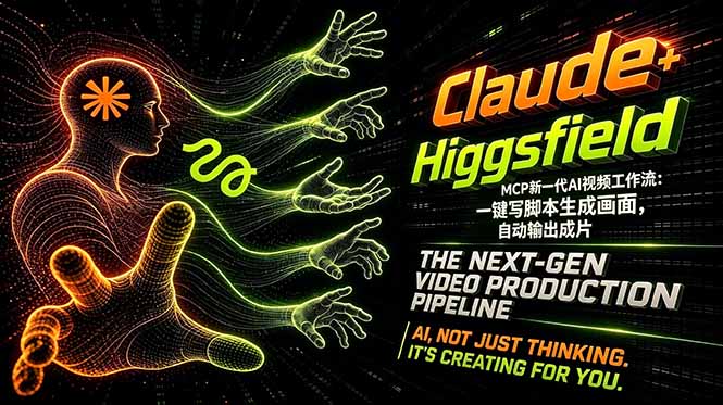 Claude+Higgsfield MCP新一代AI视频工作流：一键写脚本生成画面，自动输出成片-白蛇网