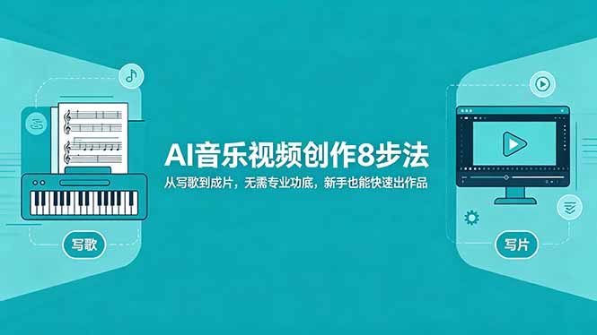 AI音乐视频创作8步法：从写歌到成片，无需专业功底，新手也能快速出作品-白蛇网