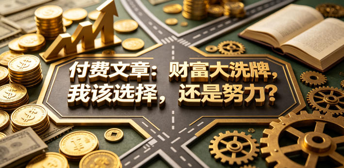 付费文章：财富大洗牌，我该选择，还是努力？-白蛇网