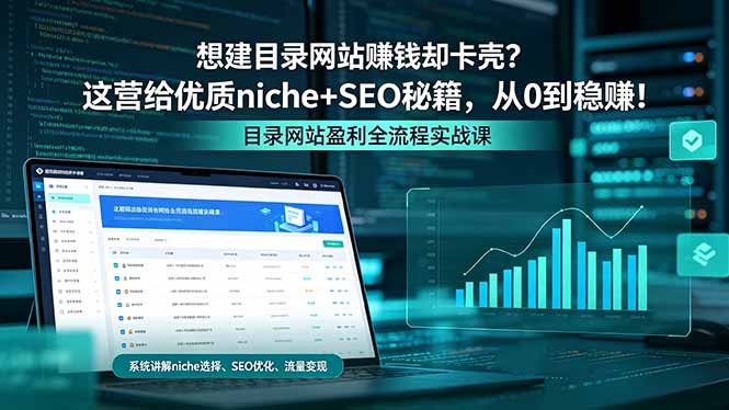 想建目录网站赚钱却卡壳？这营给优质 niche+SEO 秘籍，从 0 到稳赚！-白蛇网