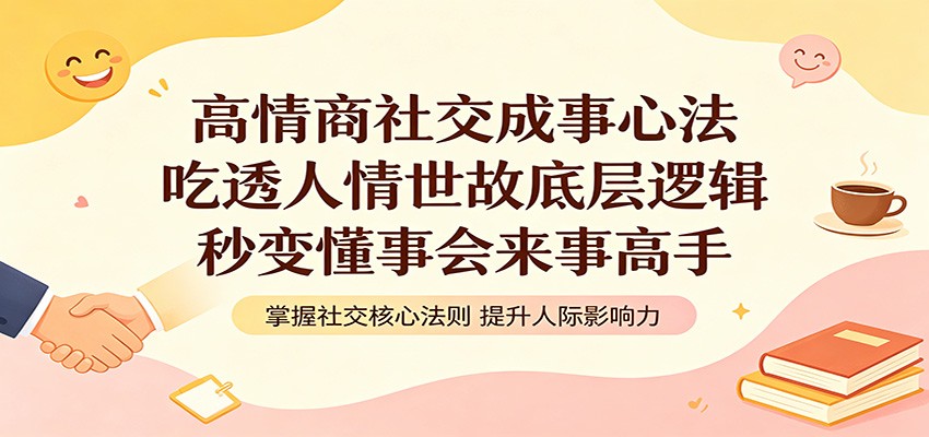 高情商社交成事心法：吃透人情世故底层逻辑，秒变懂事会来事高手-白蛇网