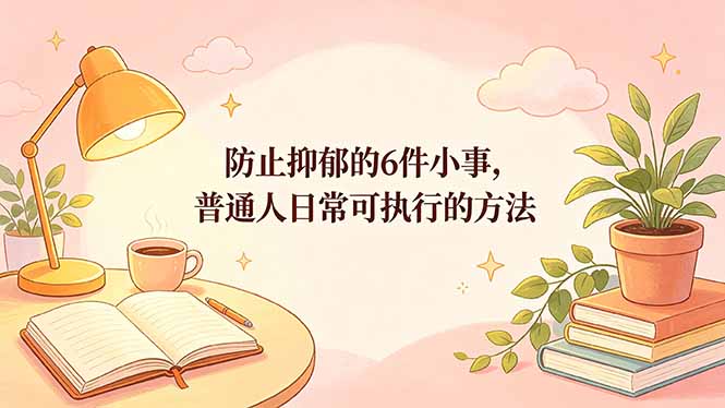 付费文章：防止抑郁的6件小事，普通人日常可执行的方法-白蛇网