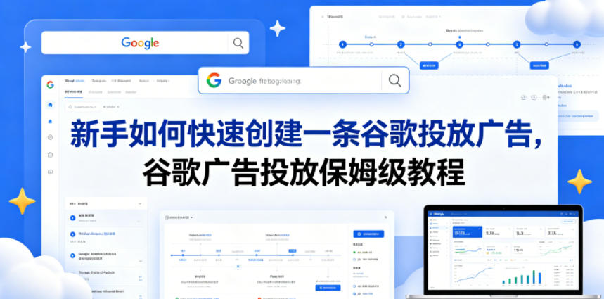 新手如何快速创建一条谷歌投放广告，谷歌广告投放保姆级教程-白蛇网