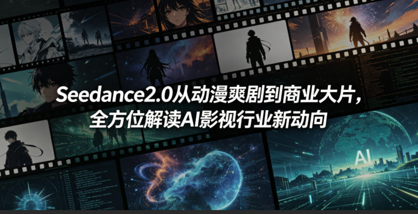 Seedance2.0从动漫爽剧到商业大片，全方位解读AI影视行业新动向网赚项目-副业赚钱-互联网创业-资源整合青创网