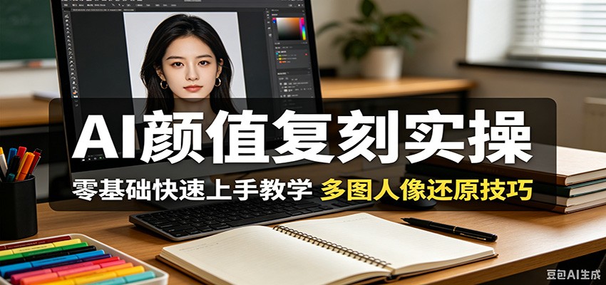 AI颜值复刻实操，零基础快速上手教学，多图人像还原技巧网赚项目-副业赚钱-互联网创业-资源整合青创网