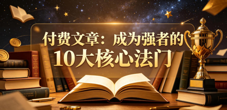 付费文章：成为强者的10大核心法门网赚项目-副业赚钱-互联网创业-资源整合青创网