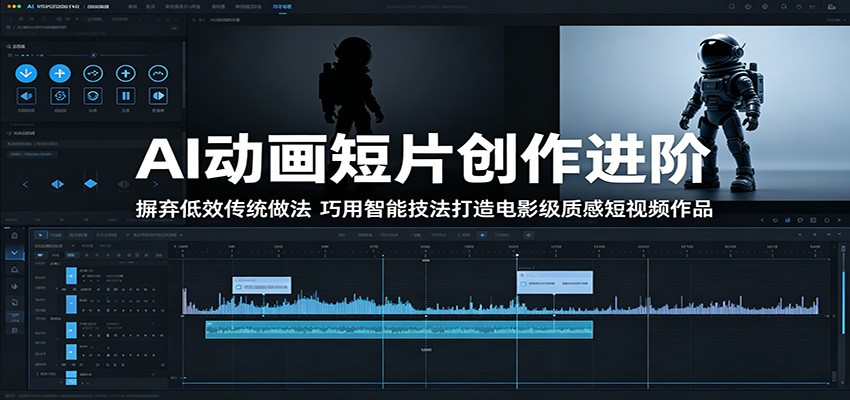 AI动画短片创作进阶:摒弃低效传统做法,巧用智能技法打造电影级质感短视频作品网赚项目-副业赚钱-互联网创业-资源整合青创网
