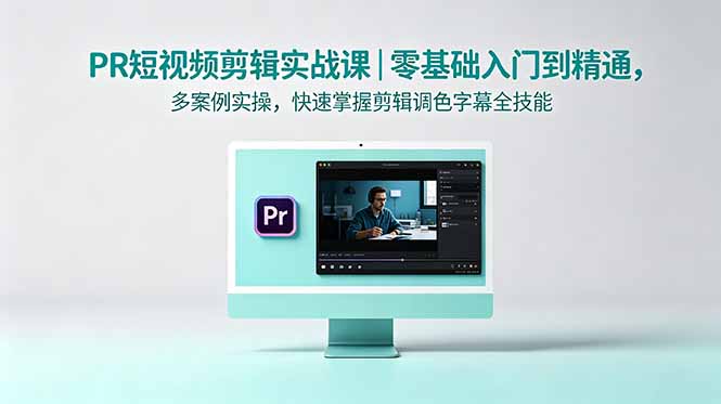 PR短视频剪辑实战课|零基础入门到精通,多案例实操,快速掌握剪辑调色字幕全技能网赚项目-副业赚钱-互联网创业-资源整合青创网