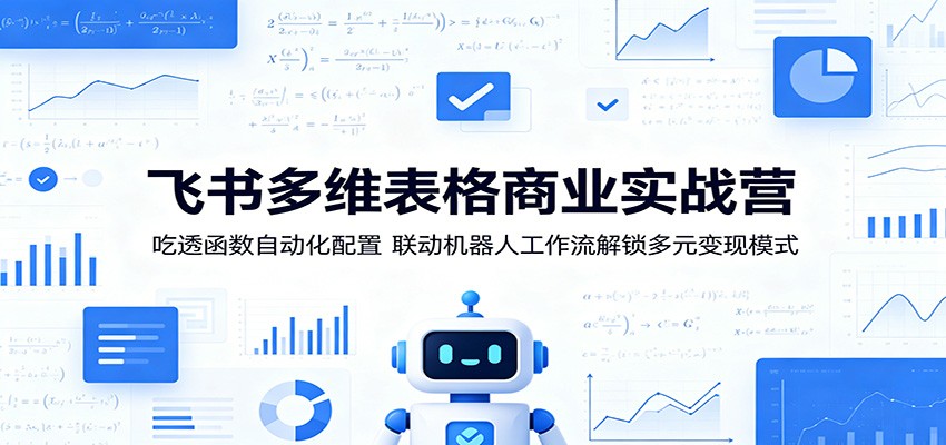 飞书多维表格商业实战营:吃透函数自动化配置,联动机器人工作流解锁多元变现模式网赚项目-副业赚钱-互联网创业-资源整合青创网