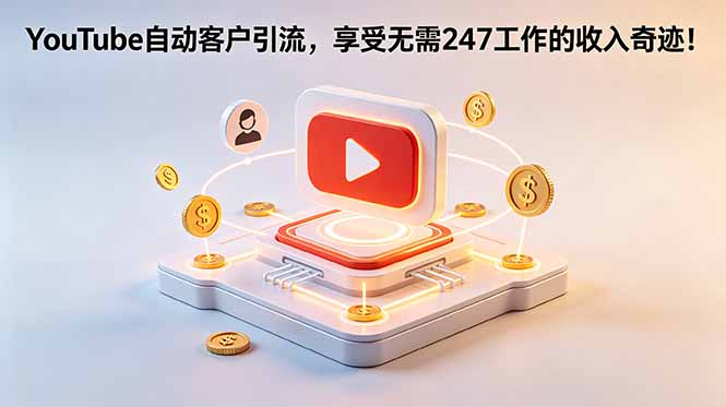 YouTube 自动客户引流，享受无需 247 工作的收入奇迹！【原创双语字幕】网赚项目-副业赚钱-互联网创业-资源整合青创网