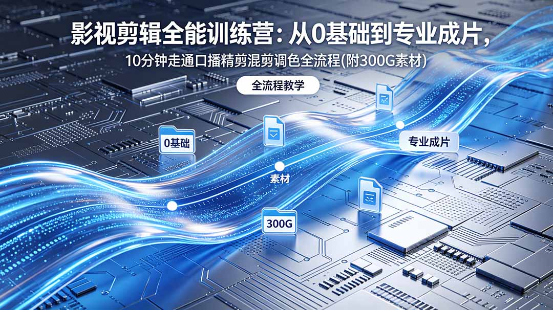 cf137ef3c3ee61c7119fdabfbc8fb1a4.jpeg 2026影视剪辑全能实战课|0基础到专业成片,全流程教学,高清带300G素材