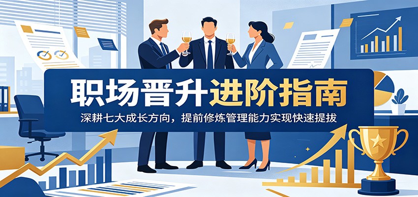 职场晋升进阶指南：深耕七大成长方向，提前修炼管理能力实现快速提拔-白蛇网