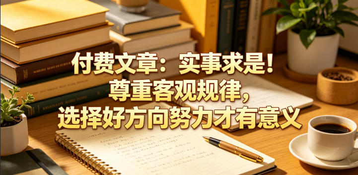 付费文章：实事求是！尊重客观规律，选择好方向努力才有意义-白蛇网