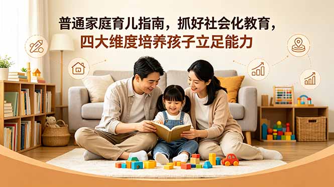 付费文章：普通家庭育儿指南，抓好社会化教育，四大维度培养孩子立足能力-白蛇网
