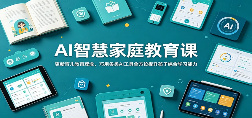 AI智慧家庭教育课：更新育儿教育理念，巧用各类AI工具全方位提升孩子综合学习能力网赚项目-副业赚钱-互联网创业-资源整合青创网