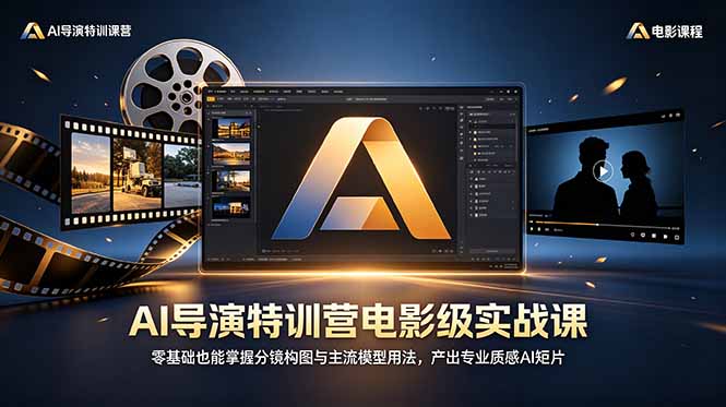 AI导演特训营电影级实战课，零基础也能掌握分镜构图与主流模型用法，产出专业质感AI短片-白蛇网