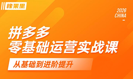 仙道电商·拼多多零基础运营实战课网赚项目-副业赚钱-互联网创业-资源整合青创网