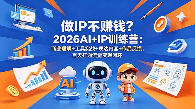 c4f3fd4f7d0c989440496d2c0b156637.jpeg 做IP不赚钱?2026AI+IP训练营:商业理解+工具实战+表达内容+作品反馈,百天打通流量变现闭环