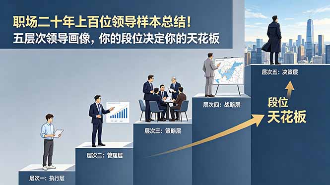 165c2b9354aa49c8db45912cbbd97017.jpeg 付费文章:职场二十年上百位领导样本总结!五层次领导画像,你的段位决定你的天花板