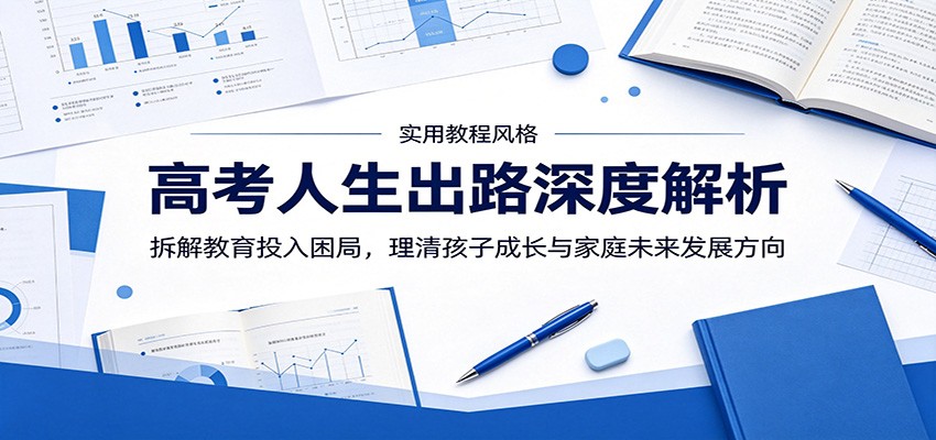 高考人生出路深度解析：拆解教育投入困局，理清孩子成长与家庭未来发展方向网赚项目-副业赚钱-互联网创业-资源整合青创网