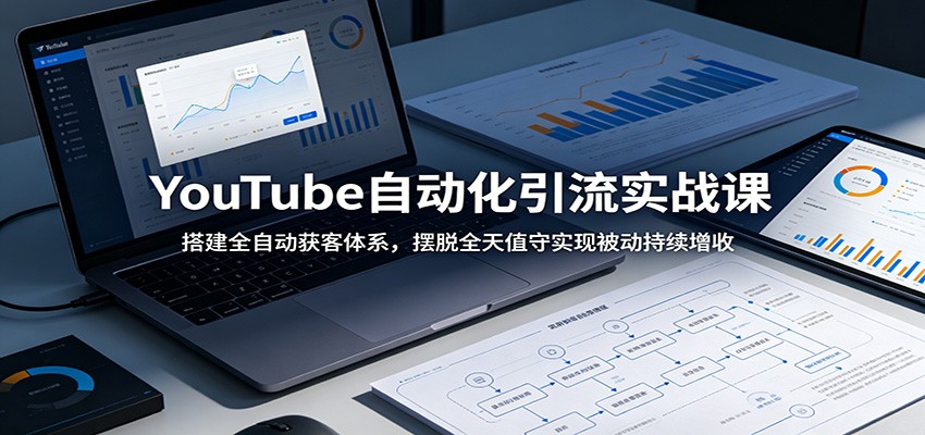 YouTube自动化引流实战课：搭建全自动获客体系，摆脱全天值守实现被动持续增收-白蛇网