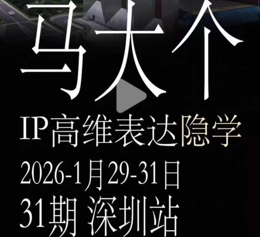 马大个《IP高维表达》全套12800线下大课笔记，手把手教你打造个人IP-白蛇网