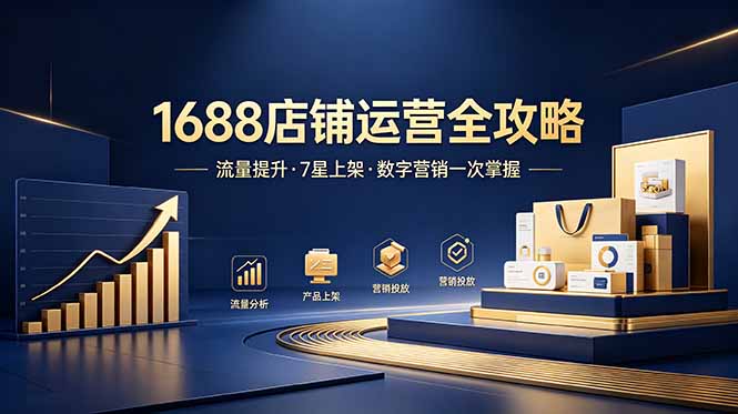 1688店铺没流量？产品上架不到7星？数字营销不会投？全套运营技能一次学(更新6月-白蛇网