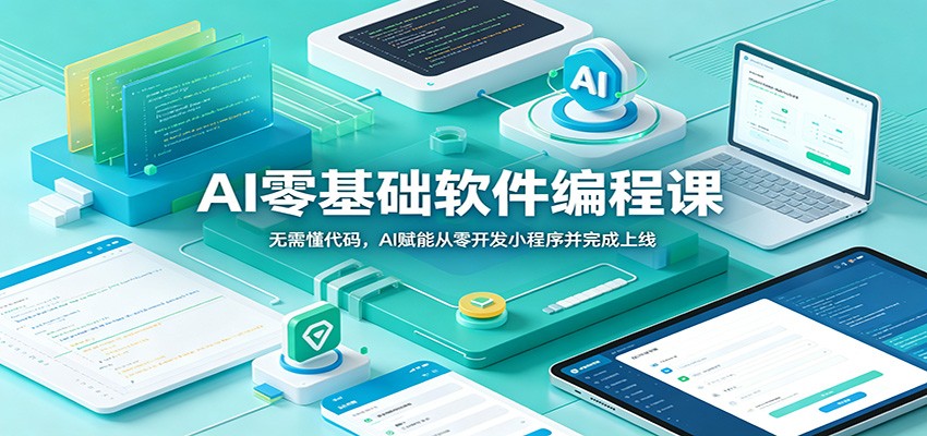 AI零基础软件编程课：无需懂代码，AI赋能从零开发小程序并完成上线-白蛇网