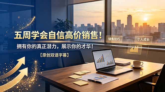五周学会自信高价销售！拥有你的真正潜力，展示你的才华！【原创双语字幕】-白蛇网