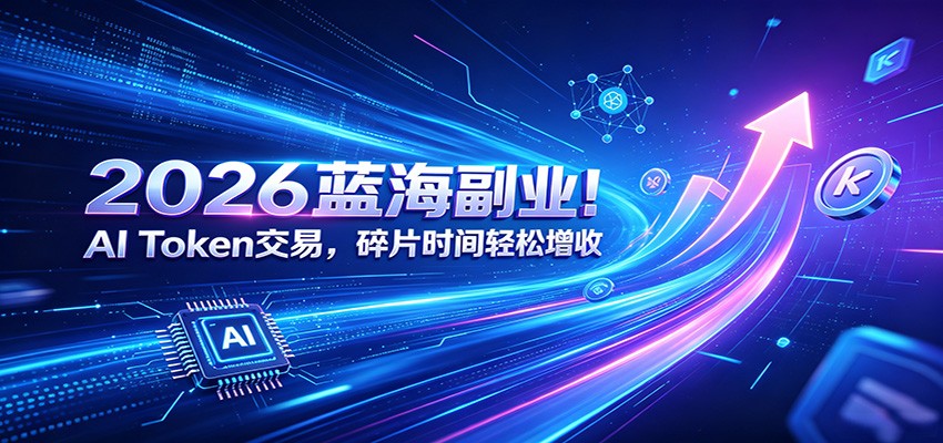 2026蓝海副业！AI Token交易，碎片时间轻松增收-白蛇网