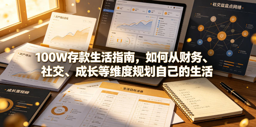 付费文章：100W存款生活指南，如何从财务、社交、成长等维度规划自己的生活-白蛇网