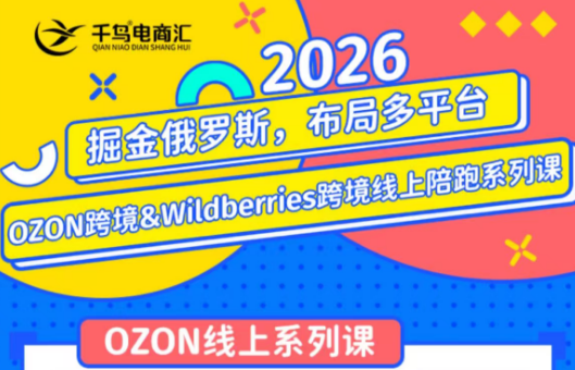 千鸟跨境·26年OZON&wildberries跨境店线上陪跑训练营(更新)-白蛇网