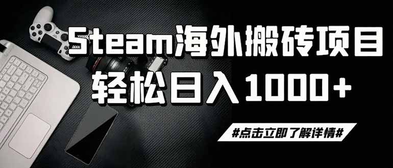 steam搬砖，一周只需1-2小时，轻松月入过万，上不封顶-白蛇网