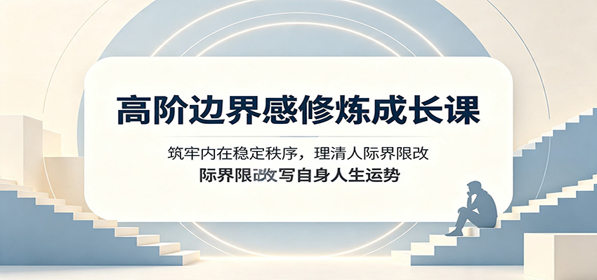 高阶边界感修炼成长课：筑牢内在稳定秩序，理清人际界限改写自身人生运势-白蛇网
