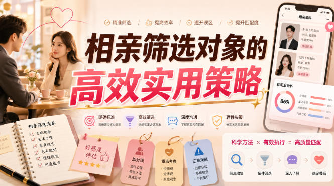 付费文章:相亲筛选对象的高效实用策略-白蛇网