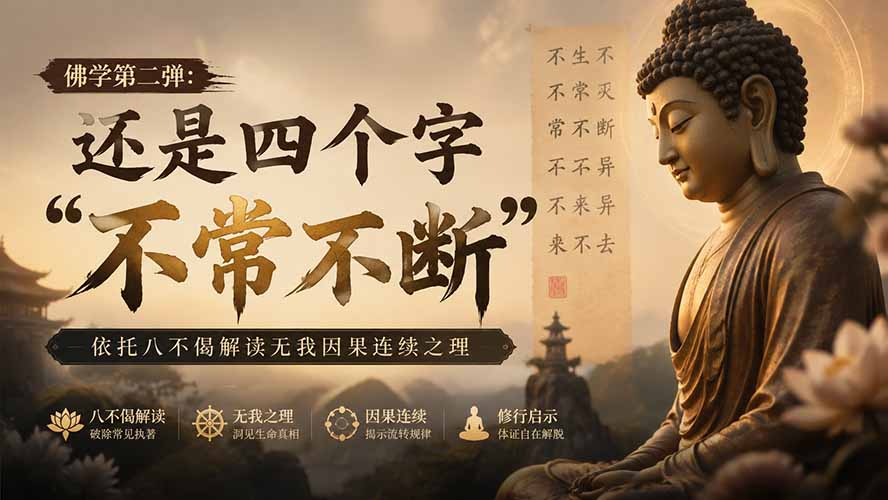 付费文章：佛学第二弹：还是四个字“不常不断”依托八不偈解读无我因果连续之理-白蛇网