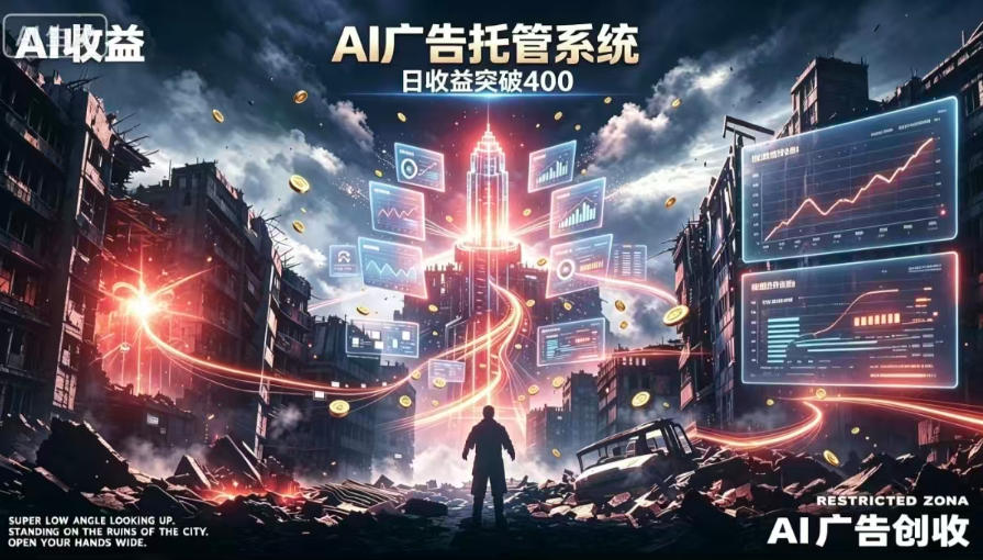 AI智能广告，全自动化运行，单日可达400+，小白新手0基础上手【揭秘】-白蛇网