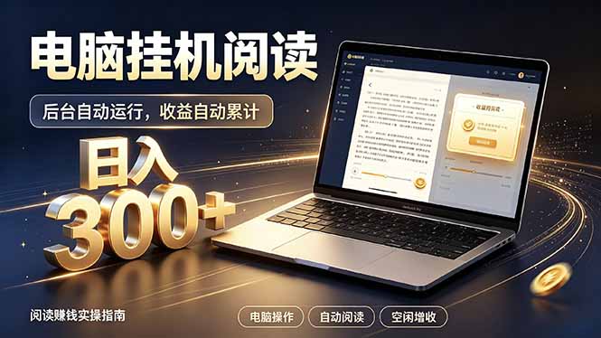 看小说也有收益？自动化流程，轻松日入300+-白蛇网