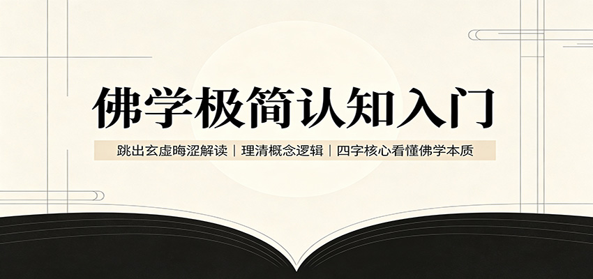 佛学极简认知入门:跳出玄虚晦涩解读,理清概念逻辑,四字核心看懂佛学本质-白蛇网