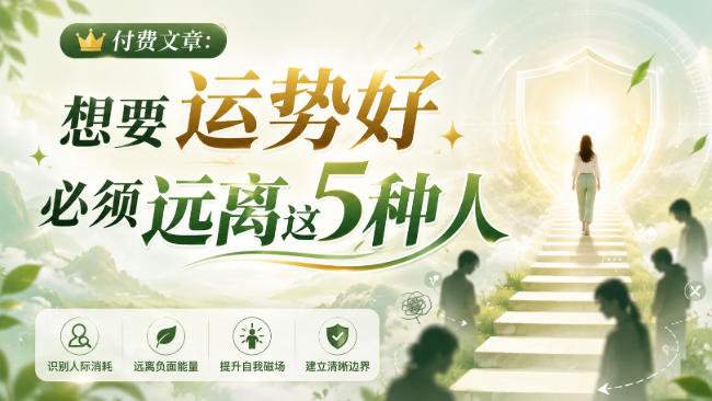 付费文章：想要运势好，必须远离这5种人-白蛇网