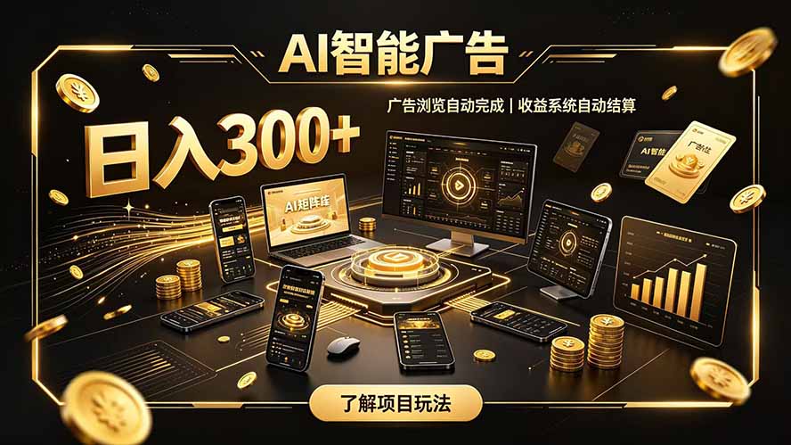 自研 AI 系统｜轻资产起步｜长期稳定收益｜宝妈 上班族轻轻松松日入300+-白蛇网