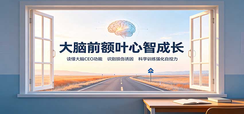 大脑前额叶心智成长：读懂大脑CEO功能，识别损伤诱因，科学训练强化自控力-白蛇网