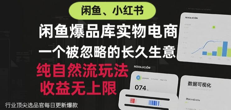 闲鱼小红书实物电商，纯自然流玩法，一个被忽略的长久生意，收益无上限【揭秘】-白蛇网